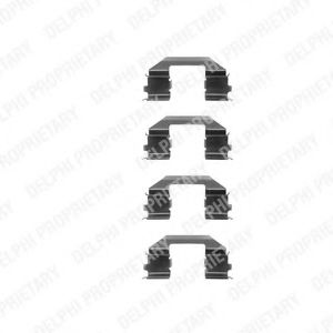 Скобы тормозных колодок DELPHI LX0255