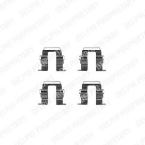 Скобы тормозных колодок DELPHI LX0256