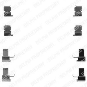 Скобы тормозных колодок DELPHI LX0259