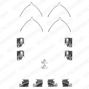 Скобы тормозных колодок DELPHI LX0265