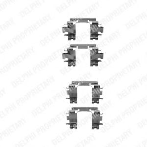 Скобы тормозных колодок DELPHI LX0298
