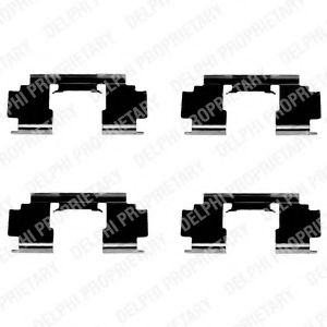 Скобы тормозных колодок DELPHI LX0301