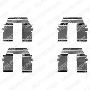 Скобы тормозных колодок DELPHI LX0325