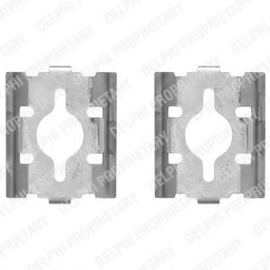 Скобы тормозных колодок DELPHI LX0328
