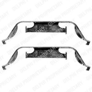 Скобы тормозных колодок DELPHI LX0331