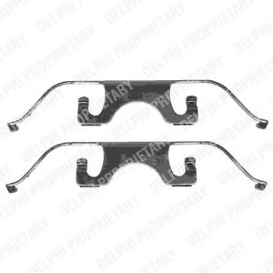 Скобы тормозных колодок DELPHI LX0332