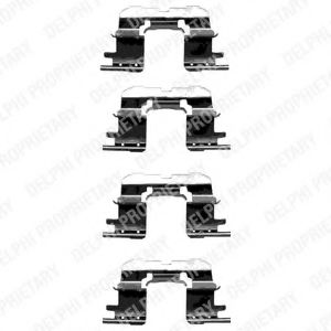 Скобы тормозных колодок DELPHI LX0333