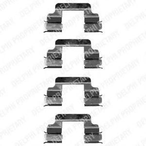 Скобы тормозных колодок DELPHI LX0334
