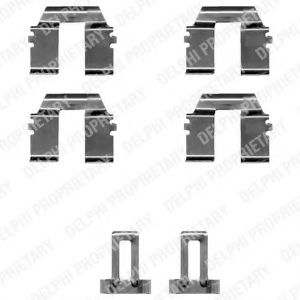 Скобы тормозных колодок DELPHI LX0335
