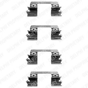 Скобы тормозных колодок DELPHI LX0336