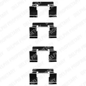 Скобы тормозных колодок DELPHI LX0337