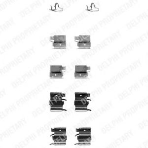 Скобы тормозных колодок DELPHI LX0339