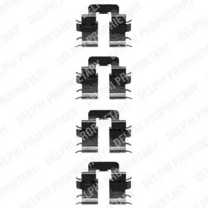 Скобы тормозных колодок DELPHI LX0345