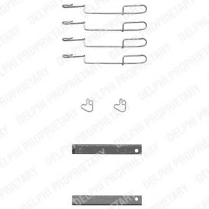 Скобы тормозных колодок DELPHI LX0347