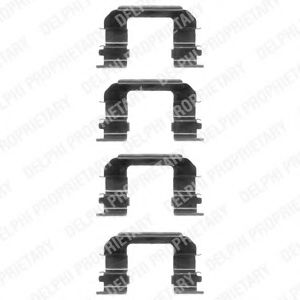 Скобы тормозных колодок DELPHI LX0349