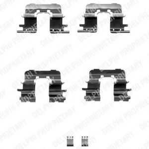 Скобы тормозных колодок DELPHI LX0350