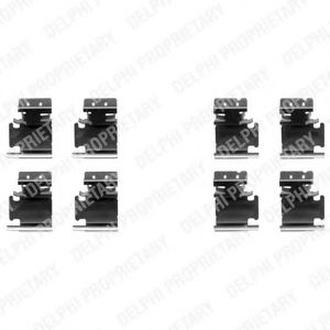 Скобы тормозных колодок DELPHI LX0354
