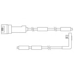 Контрольный контакт, контроль слоя тормозных колодок DELPHI LZ0103