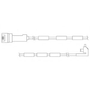 Контрольный контакт, контроль слоя тормозных колодок DELPHI LZ0106