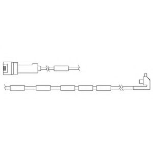 Контрольный контакт, контроль слоя тормозных колодок DELPHI LZ0107