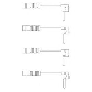 Контрольный контакт, контроль слоя тормозных колодок DELPHI LZ0120