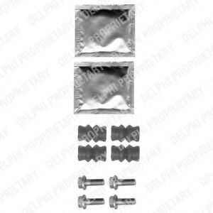 Скобы тормозных колодок DELPHI LX0356