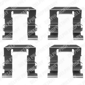 Скобы тормозных колодок DELPHI LX0308