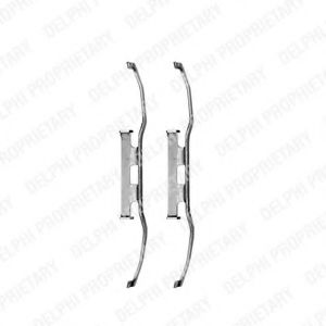 Скобы тормозных колодок DELPHI LX0309