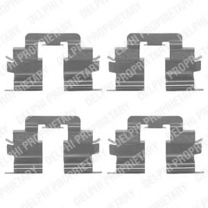 Скобы тормозных колодок DELPHI LX0310