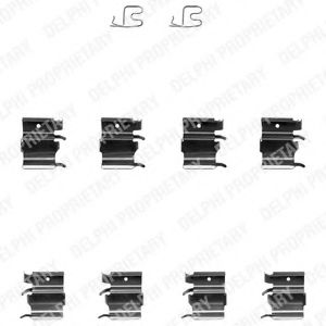 Скобы тормозных колодок DELPHI LX0366