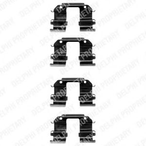 Скобы тормозных колодок DELPHI LX0372