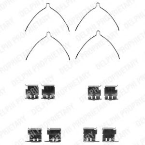 Скобы тормозных колодок DELPHI LX0373