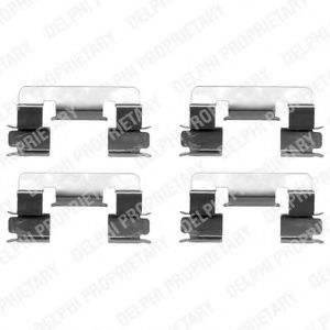 Скобы тормозных колодок DELPHI LX0376