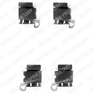 Скобы тормозных колодок DELPHI LX0390
