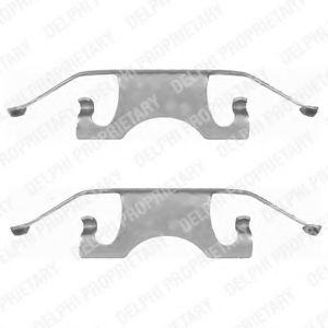 Скобы тормозных колодок DELPHI LX0396