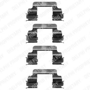 Скобы тормозных колодок DELPHI LX0363