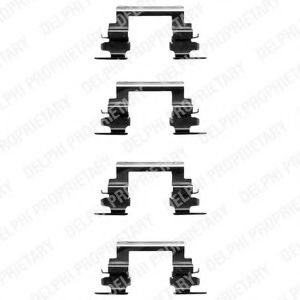 Скобы тормозных колодок DELPHI LX0364