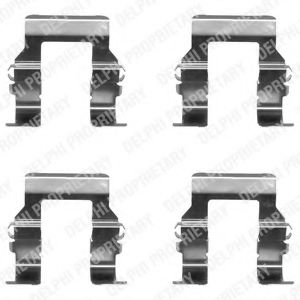 Скобы тормозных колодок DELPHI LX0367