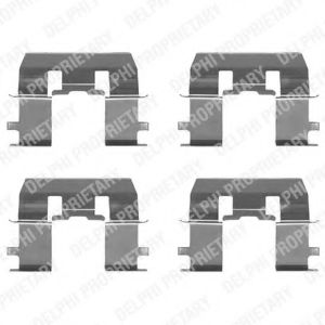 Скобы тормозных колодок DELPHI LX0368