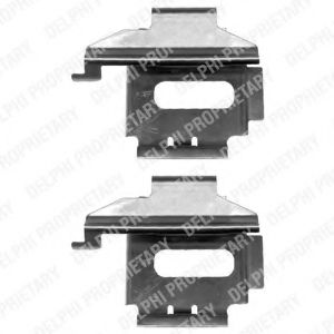 Скобы тормозных колодок DELPHI LX0369
