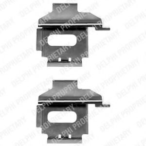 Скобы тормозных колодок DELPHI LX0370