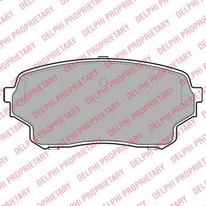 Тормозные колодки DELPHI LP2000