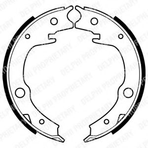 Тормозные колодки барабанные DELPHI LS1994