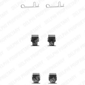 Скобы тормозных колодок DELPHI LX0378