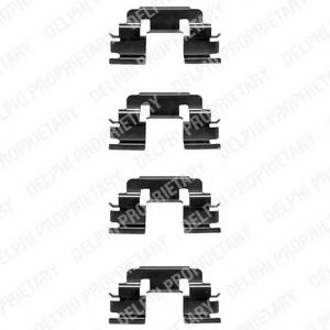 Скобы тормозных колодок DELPHI LX0381