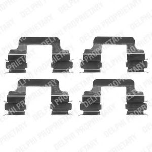 Скобы тормозных колодок DELPHI LX0383