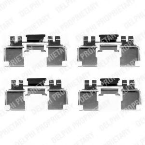 Скобы тормозных колодок DELPHI LX0389