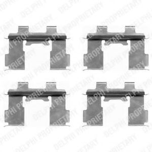 Скобы тормозных колодок DELPHI LX0392