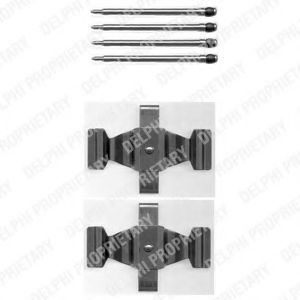 Скобы тормозных колодок DELPHI LX0398