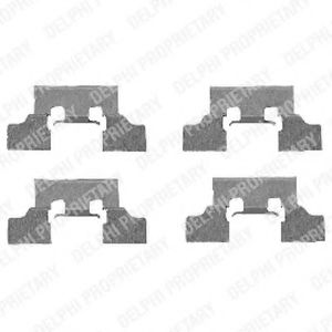 Скобы тормозных колодок DELPHI LX0401